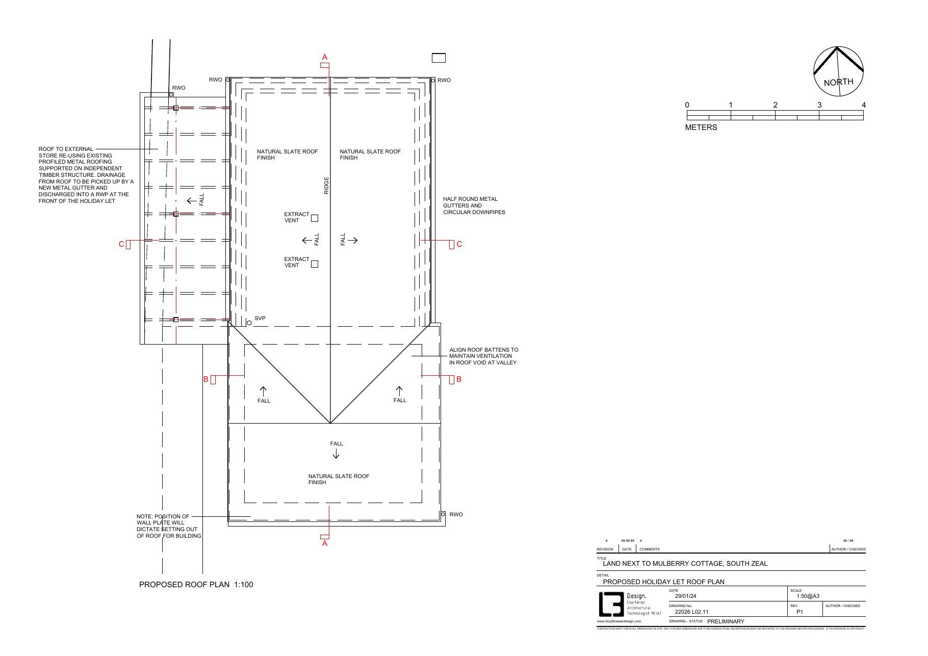 Proposed floor plans — Sticklepath stone outbuilding conversion